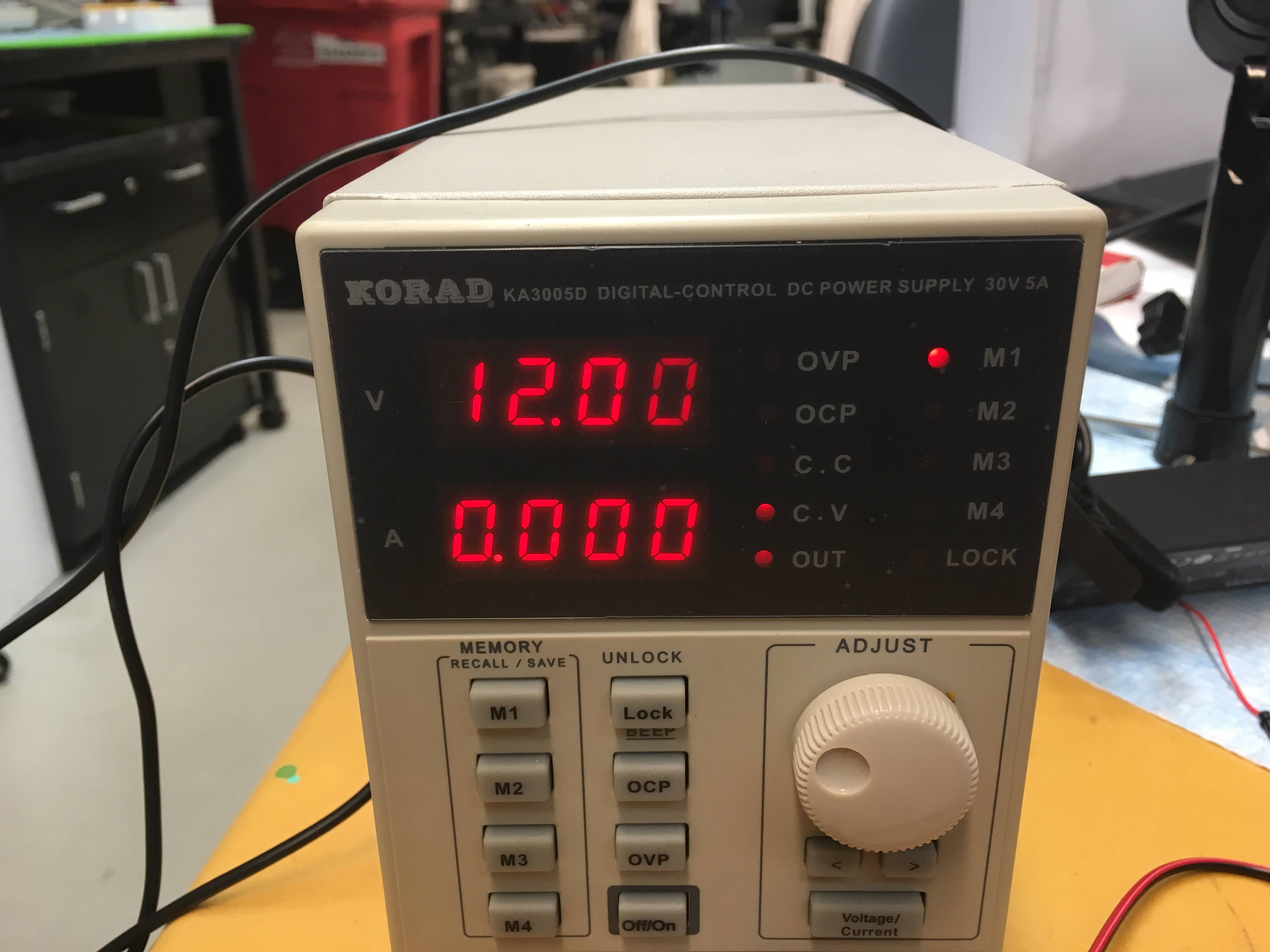 Why does my DC power supply fluctuate and say 0A? And why