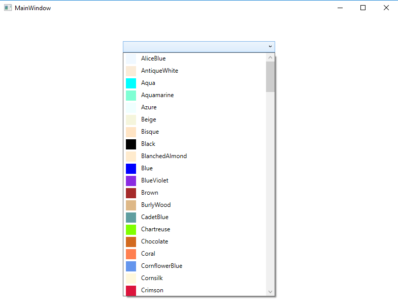 Add new color object to colors class c wpf Stack Overflow