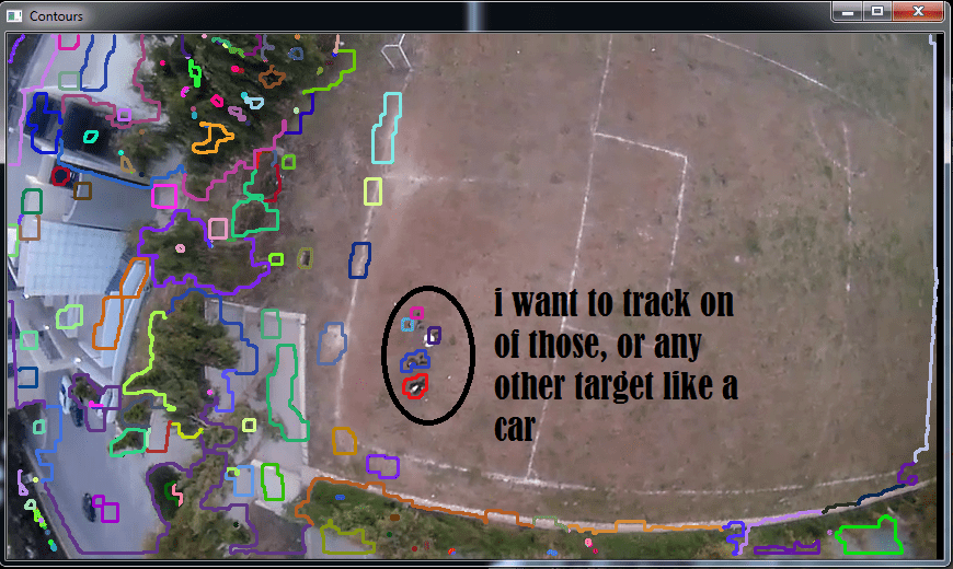 opencv after background subtraction how to track certain object in