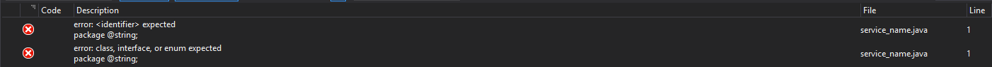 c Xamarin Android error expected package string Stack Overflow