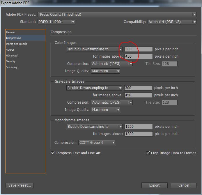 adobe indesign How to resize tiff file for print Graphic Design