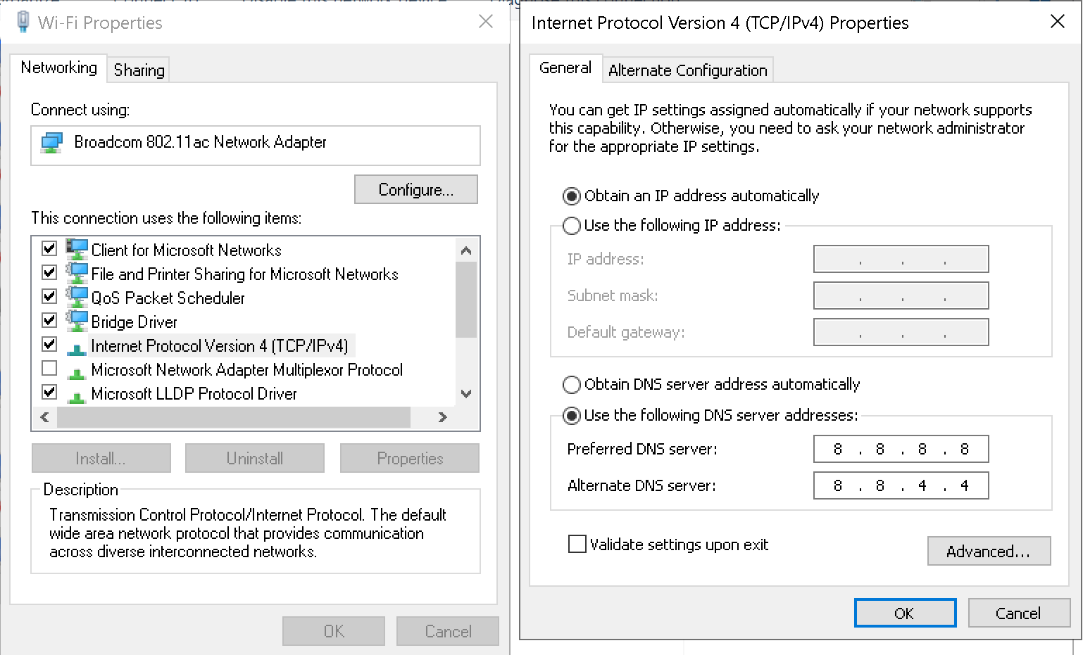 Windows 10 DNS settings are always resetting after a while (TCP/IPv4