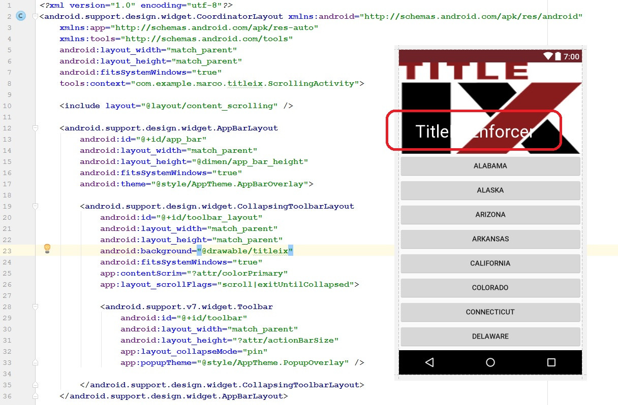 android How can I painlessly change my app Title text color? Stack