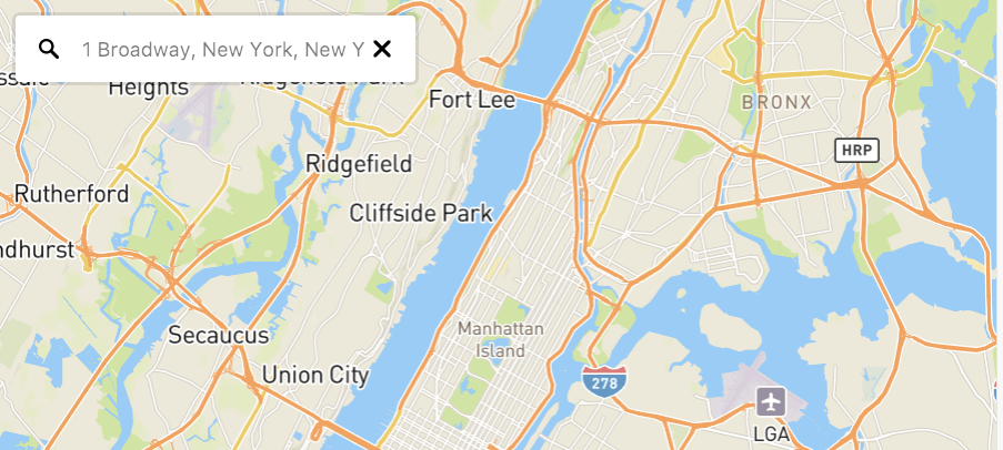 Mapbox Center On User Location Mapbox Geocoder Seems To Center In The Incorrect Location For New York City Addresses - Stack Overflow