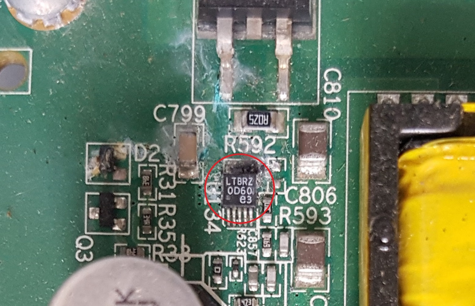 pcb Help identifying IC in switching power supply Electrical