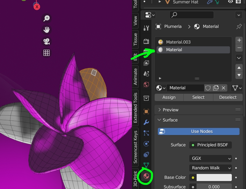 texturing Texture won't show up in parts of my mesh Blender Stack