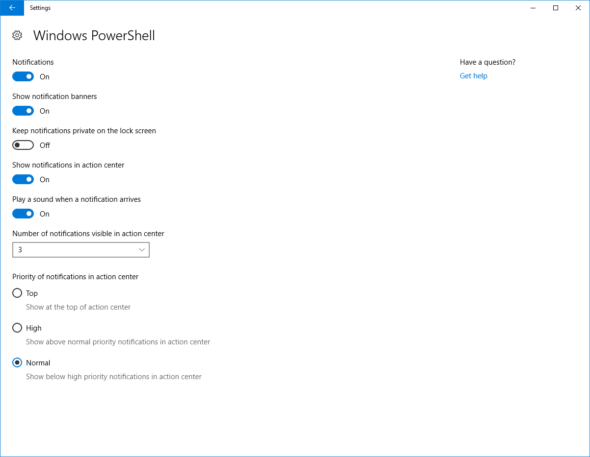 Toast notification not working on Windows fall creators update