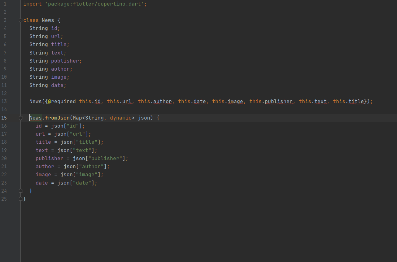 The parameter 'id' can't have a value of 'null' because of its type