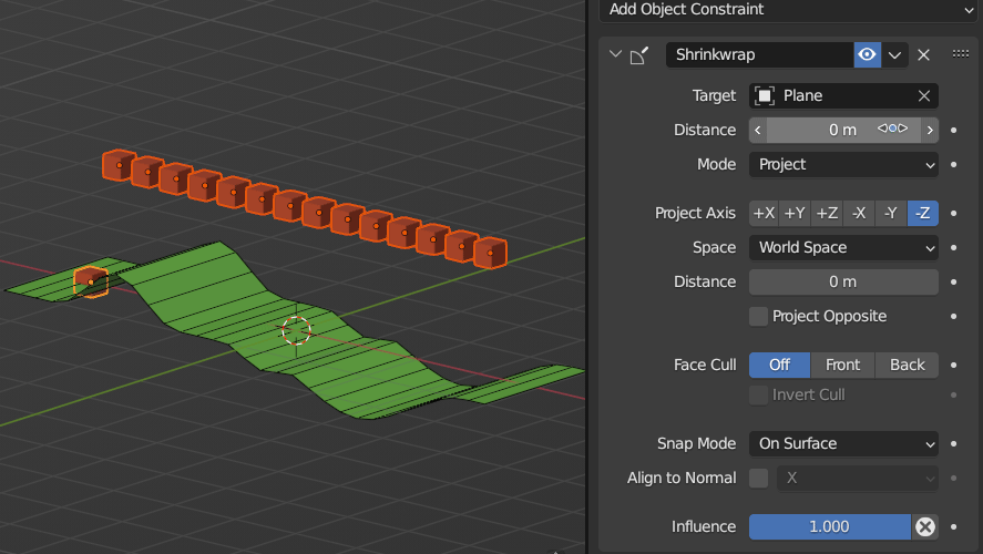 python Set the distance of all selected objects to another object to