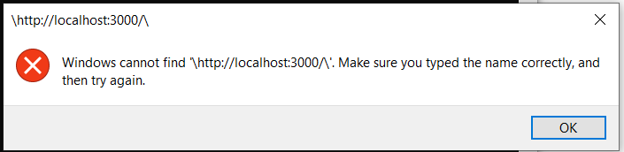 node.js React npm start windows cannot find localhost Stack Overflow