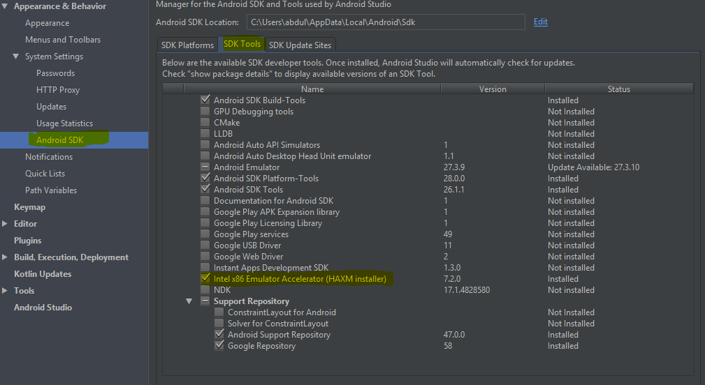 Android Studio Emulator and "Process finished with exit