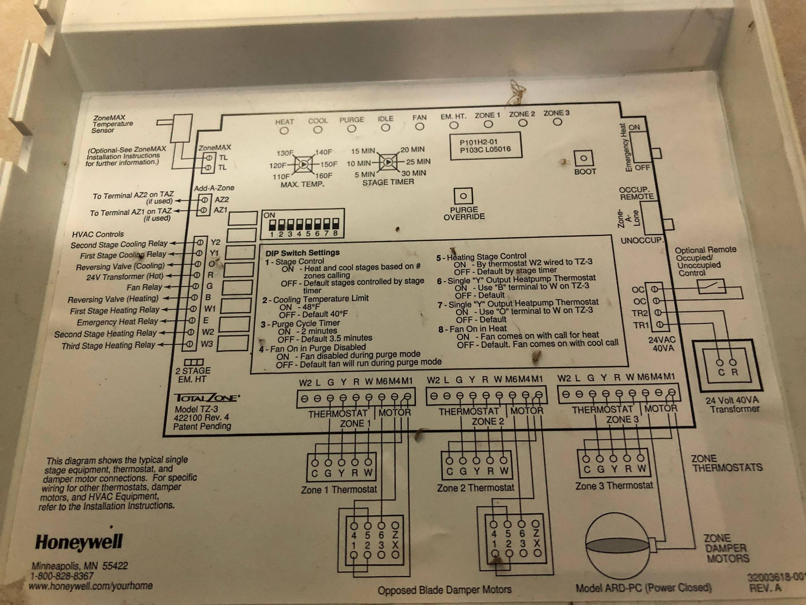 Connect C wire for nest thermostat on a zoned HVAC system Home