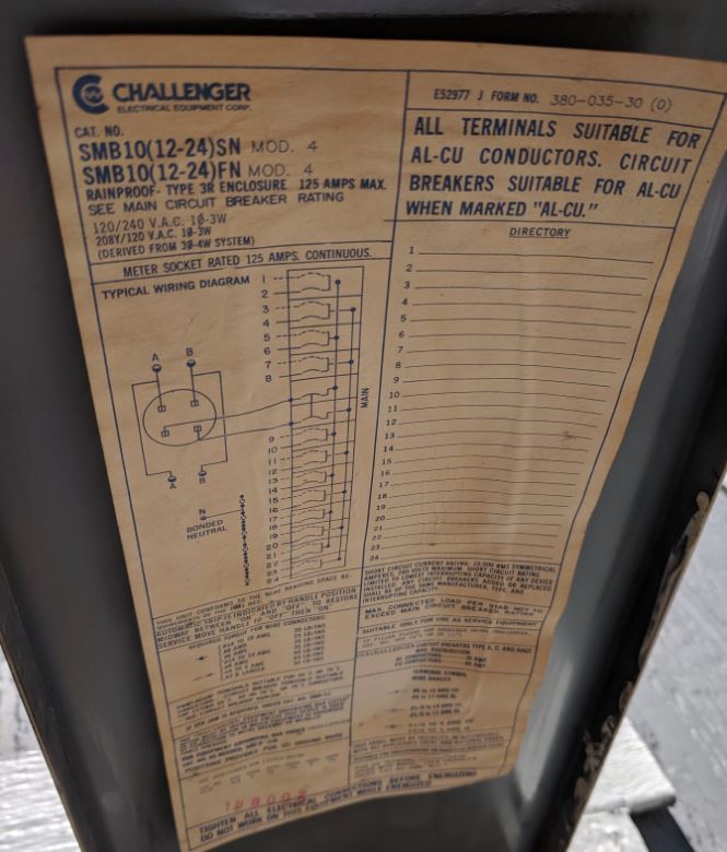 electrical Challenger Bus panel Home Improvement Stack Exchange