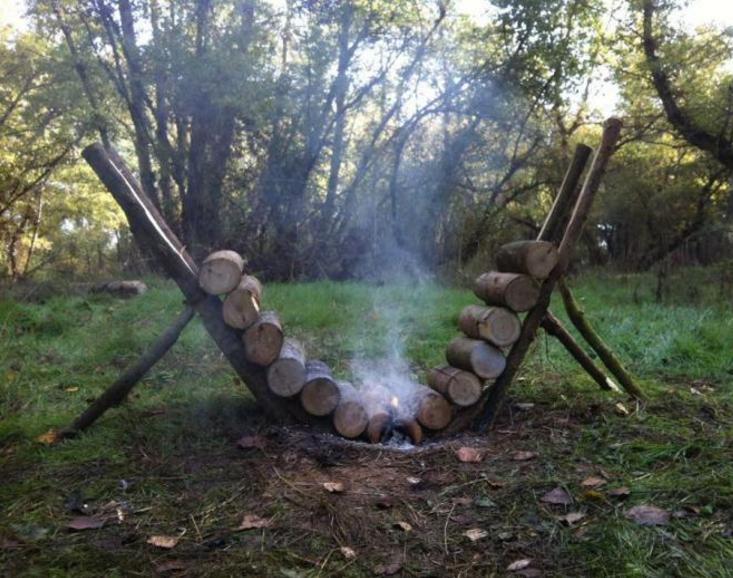 camping How to create campfire which will burn overnight? The Great
