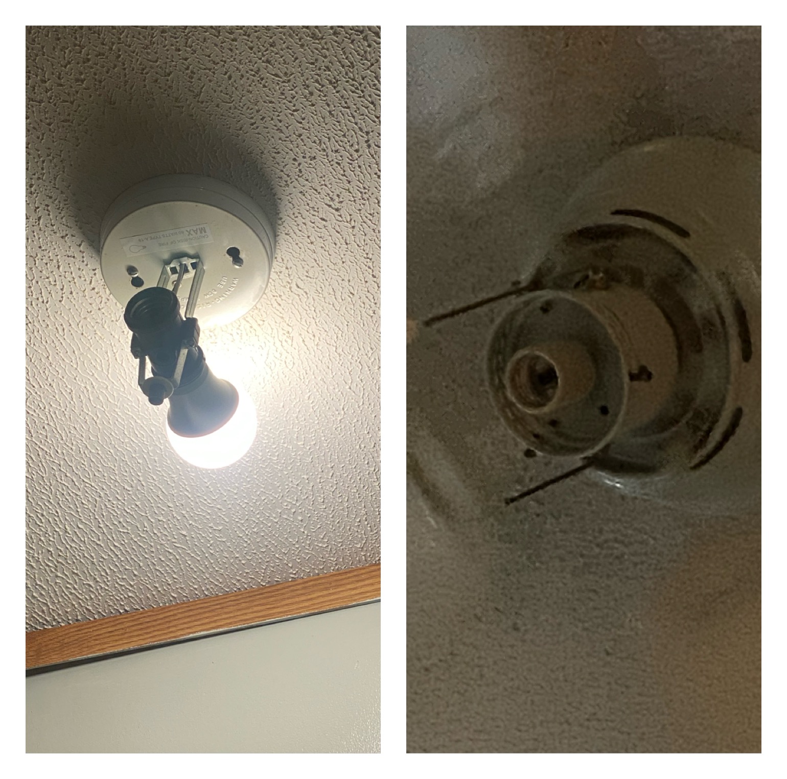 bathroom How can I turn a side by side dropdown 2 bulb light fixture