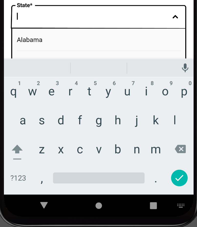 Keyboard covering searchable dropdown widget Flutter Flux