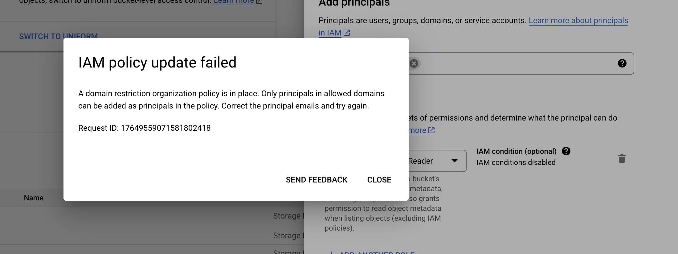 How to give permission to specific users to download a Google Cloud