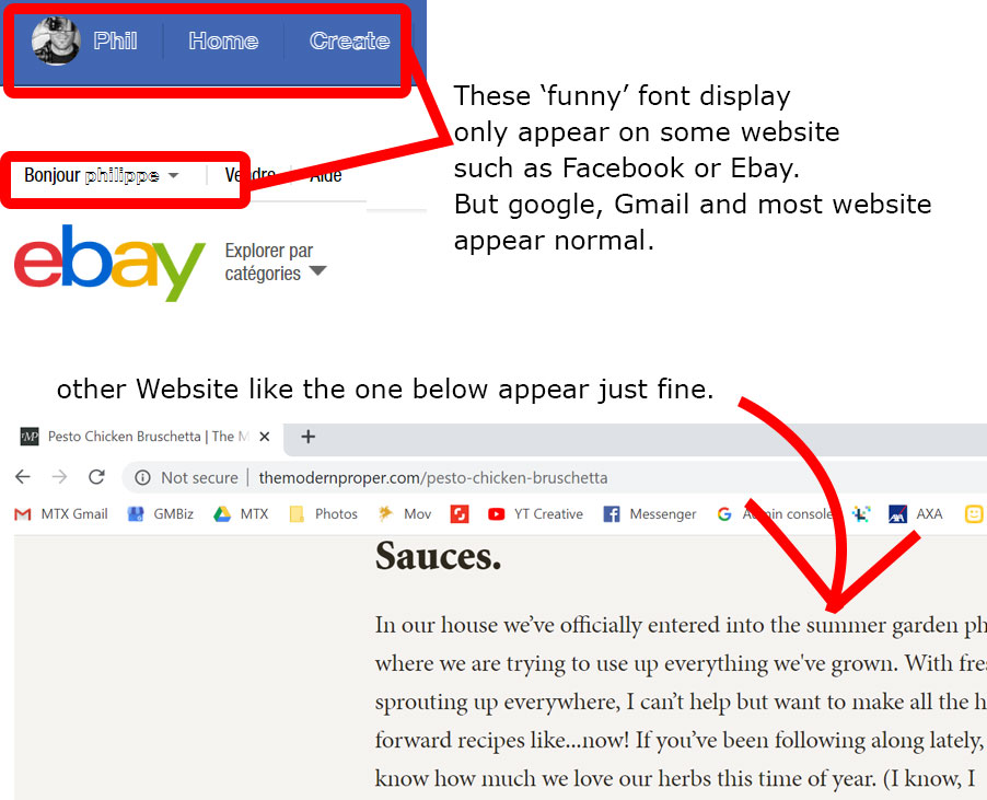 Fonts almost unreadable on Chrome & Firefox (windows 10