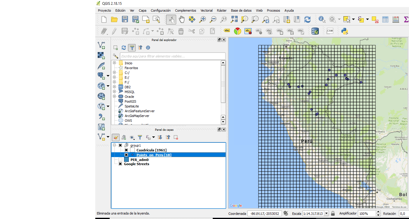 qgis Cluster points of a layer into a grid Geographic Information