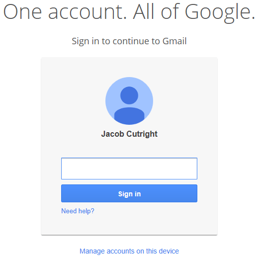gmail Invalid email addresses in email field at log in from
