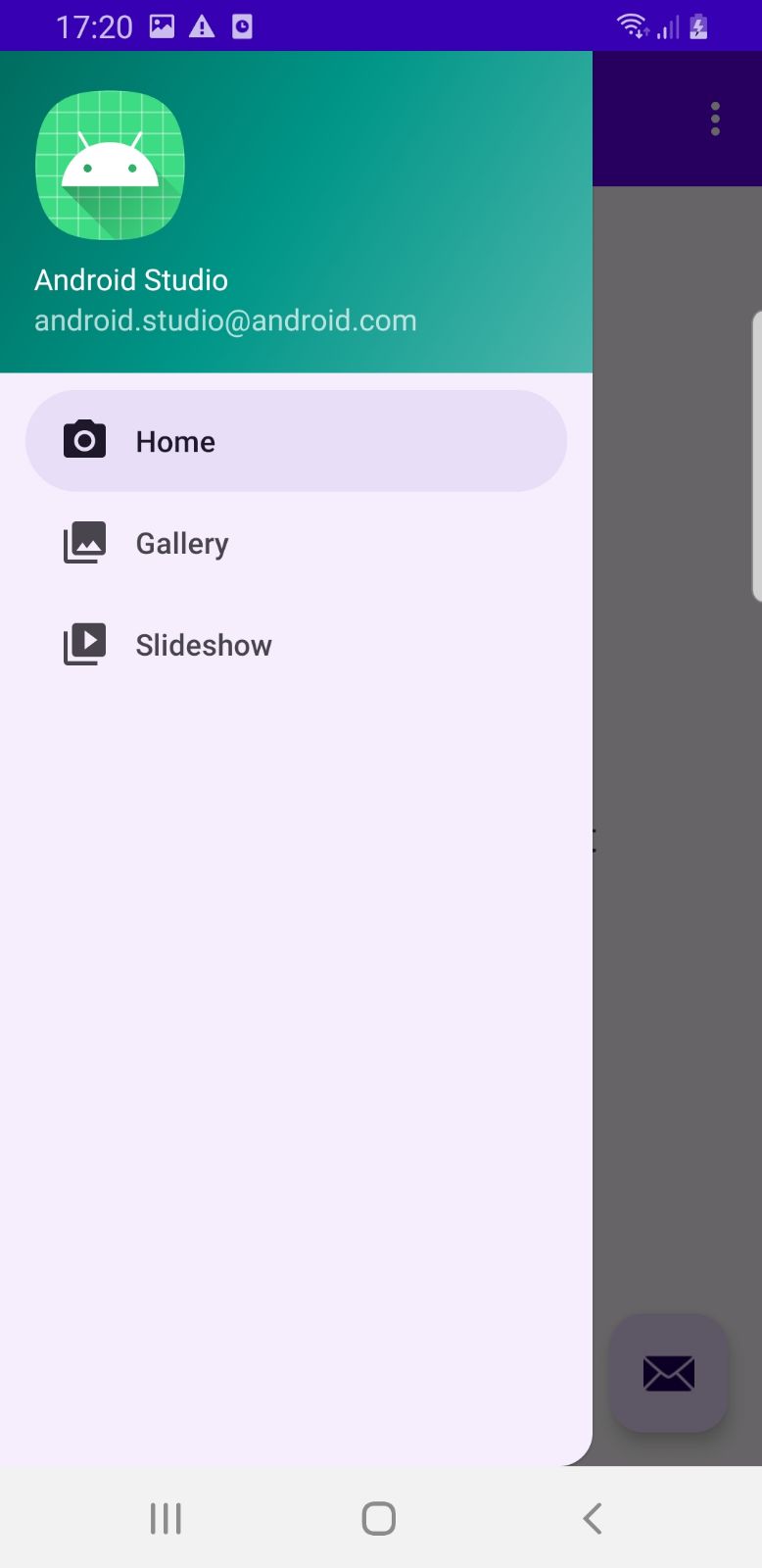 android How to make rounded corners in DrawerLayout straight when