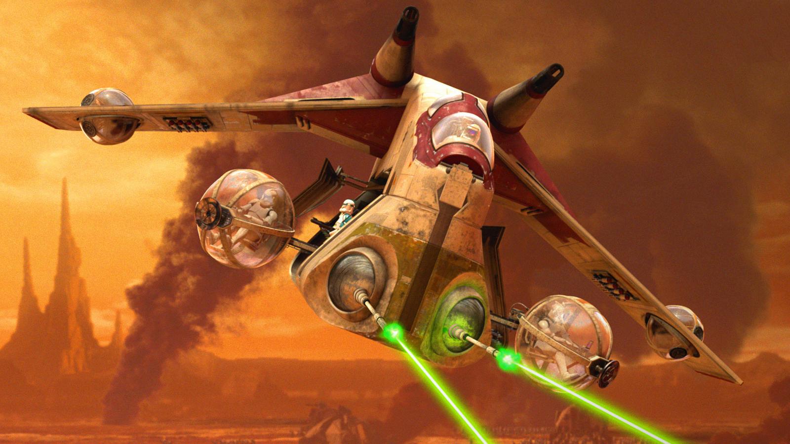 star wars Was the design of the Republic Gunship influenced by the Mi