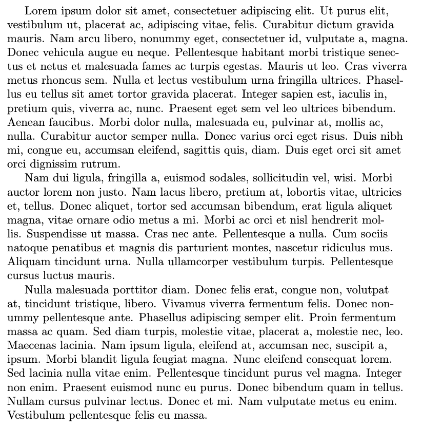 formatting raggedright text and preserve paragraph indentation TeX