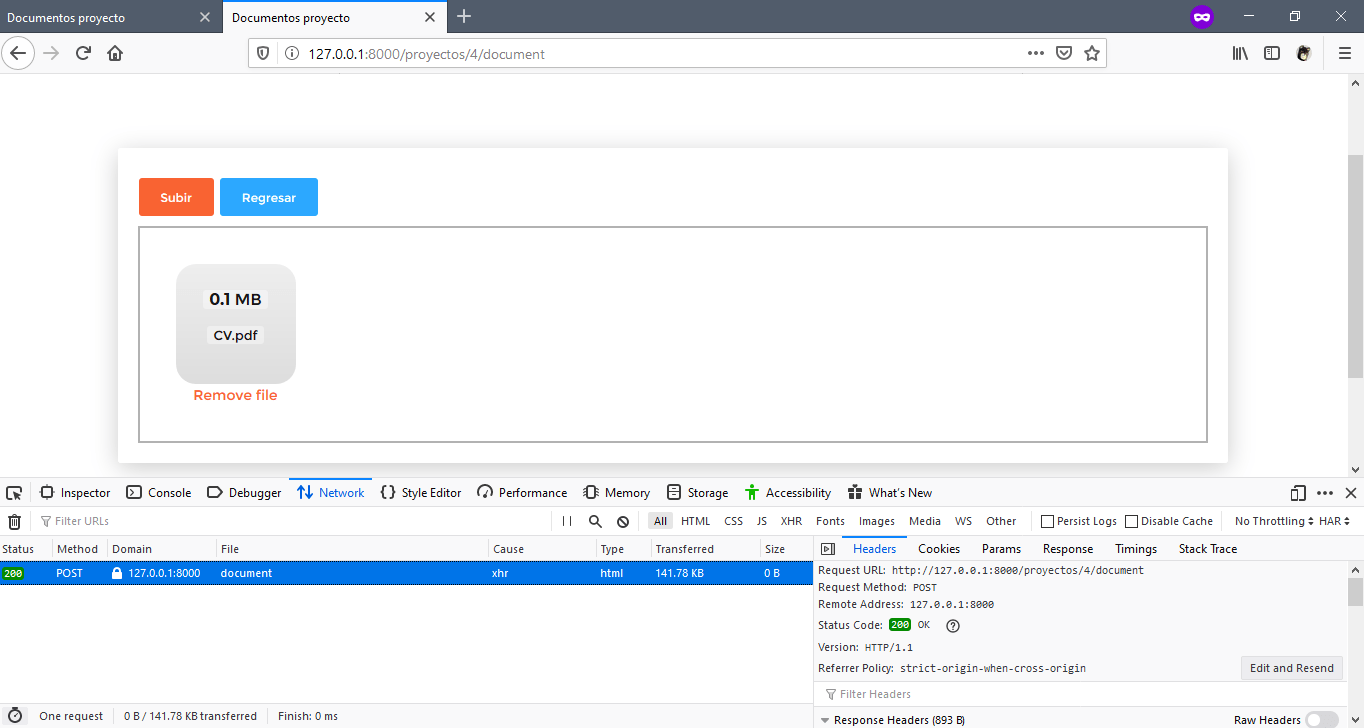 laravel Status 500 Internal Server Error between droplet with nginx