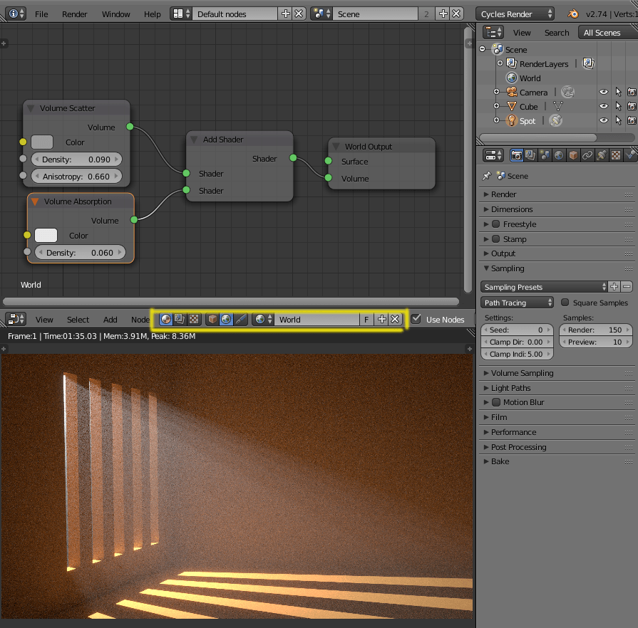cycles render engine How to Create Dust Floating in the Air