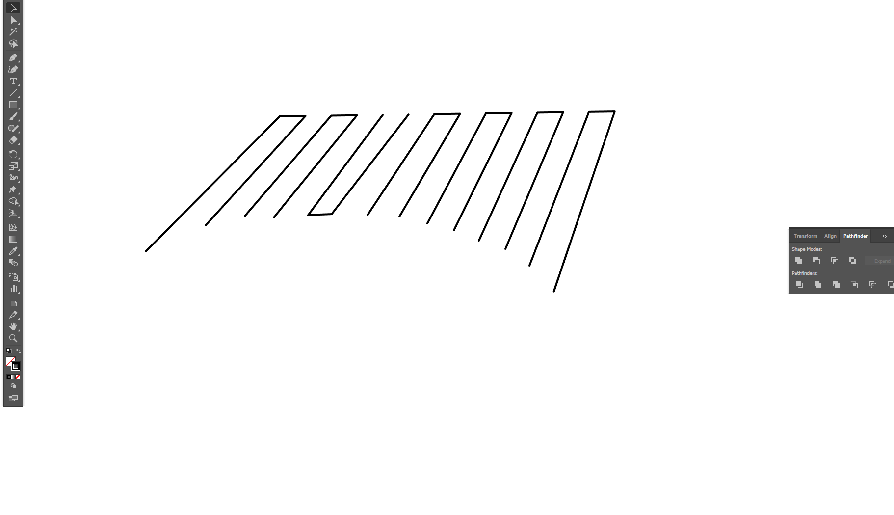 path Join multiple (paired) lines using Illustrator Graphic Design