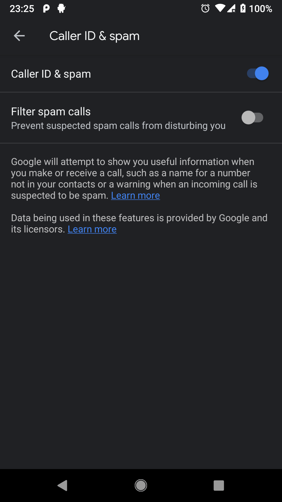 android How does "Phone" app show information of contacts that are