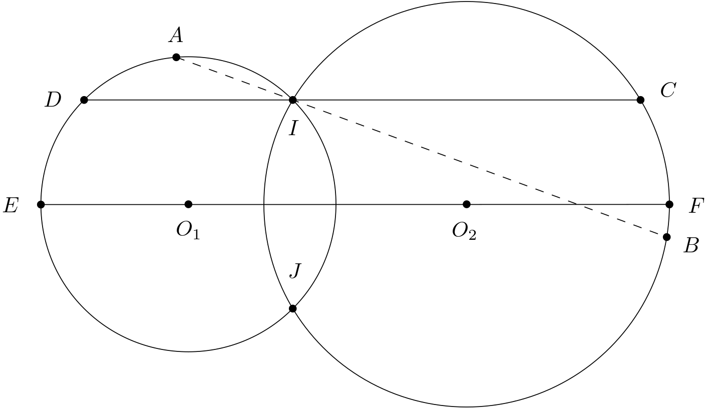 geometry (KiselevB1254) Compare secant lines through the