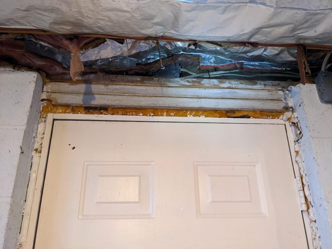 Which way is best to reframe/reinstall this door? Does it need to be