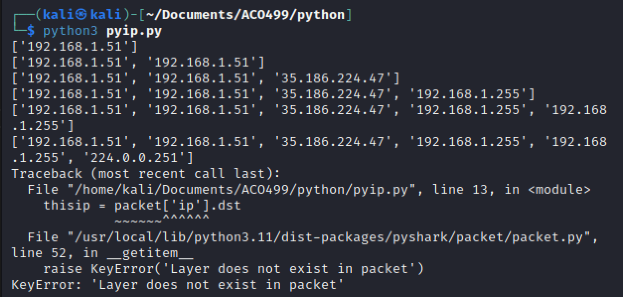 python Check for IPV6 in layers in pyshark? Stack Overflow