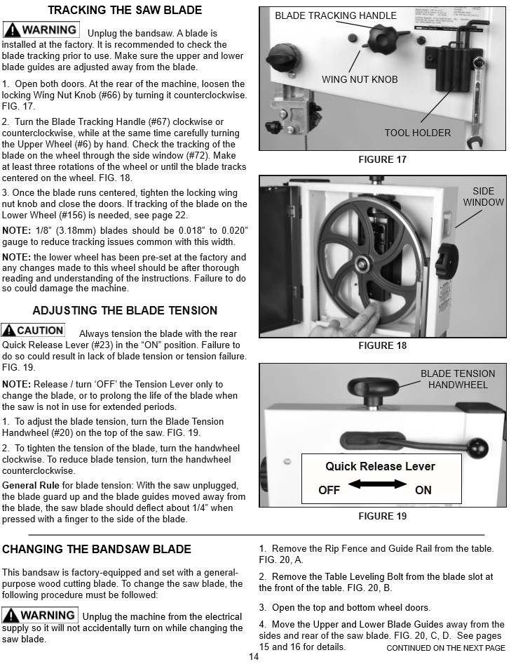 band saw Bandsaw blade keeps drifting and slipping Woodworking