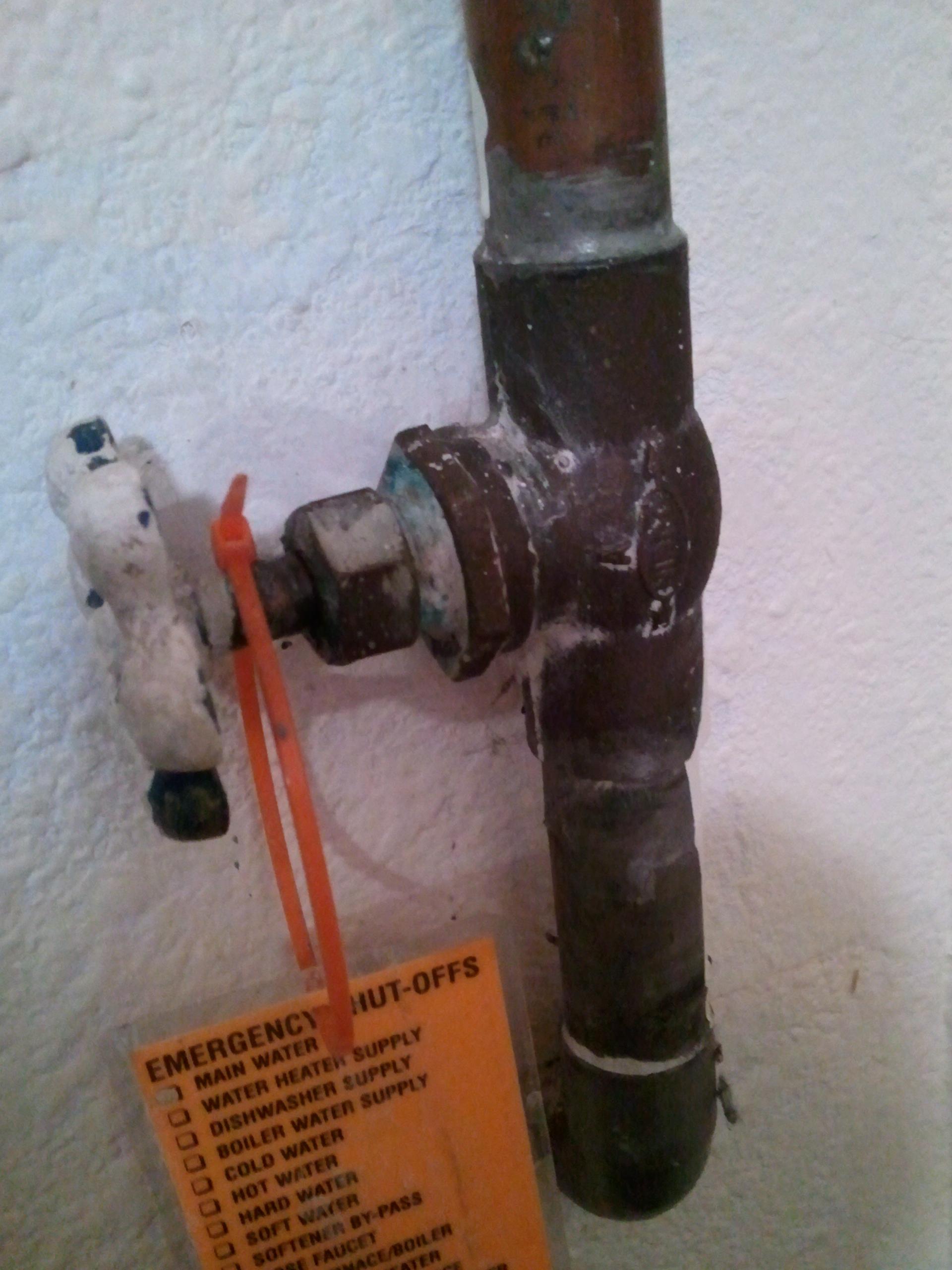 plumbing How can I repair a slow drip at the main water shutoff valve? Home Improvement