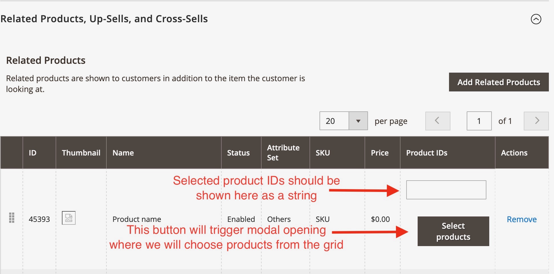 javascript Magento 2 How to open a modal for each related product
