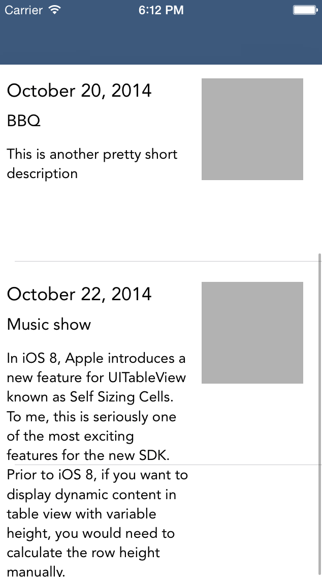 ios How do I make a custom table cell work with dynamically sized