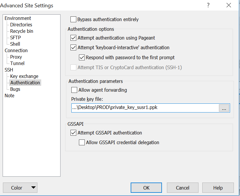 Linux Setting up public key authentication to Linux server from