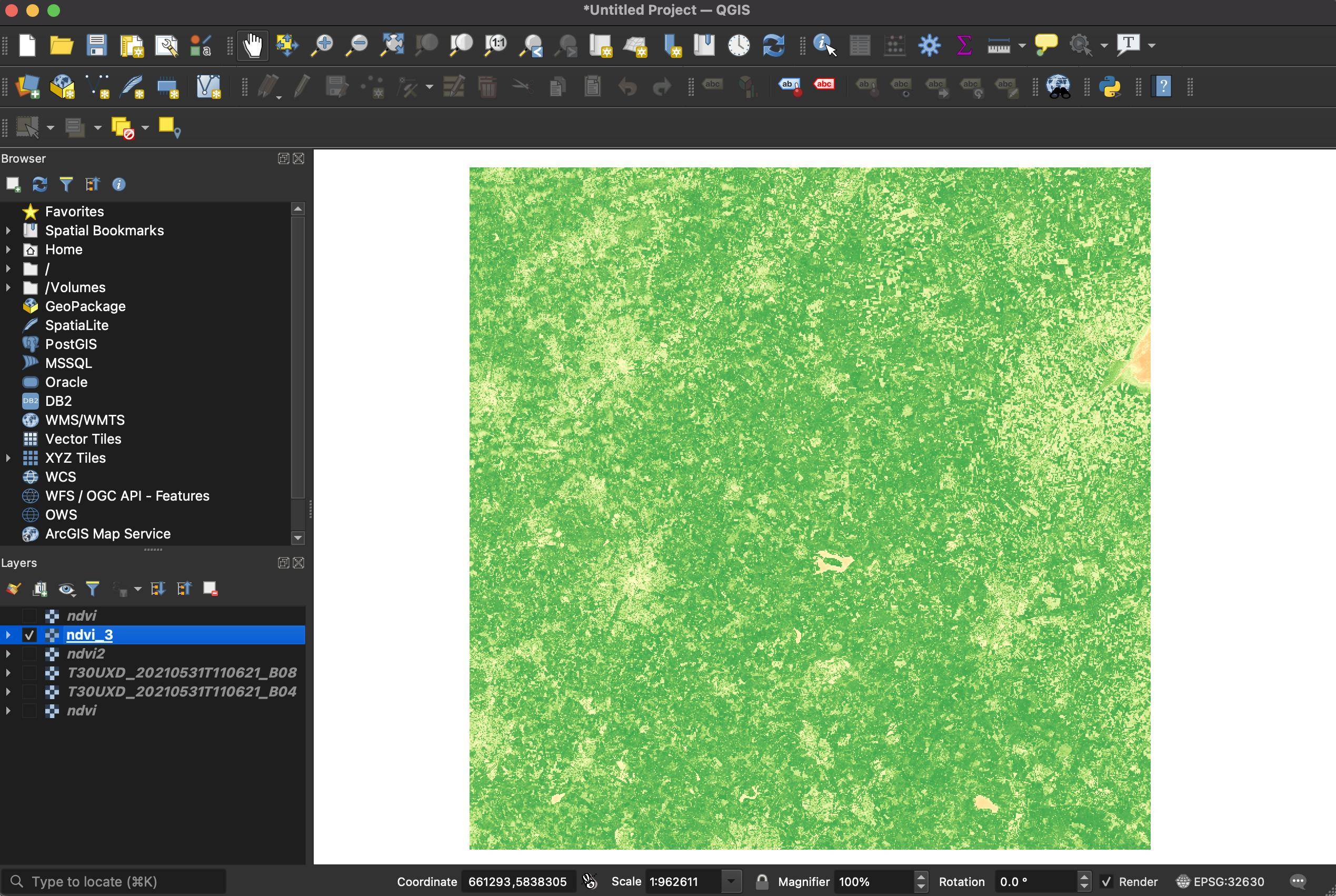 qgis Add color table to NDVI using GDAL Geographic Information