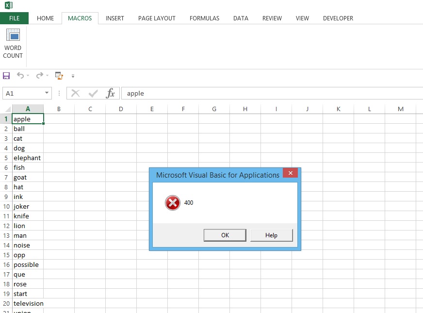 Run Time Error 91 Vba