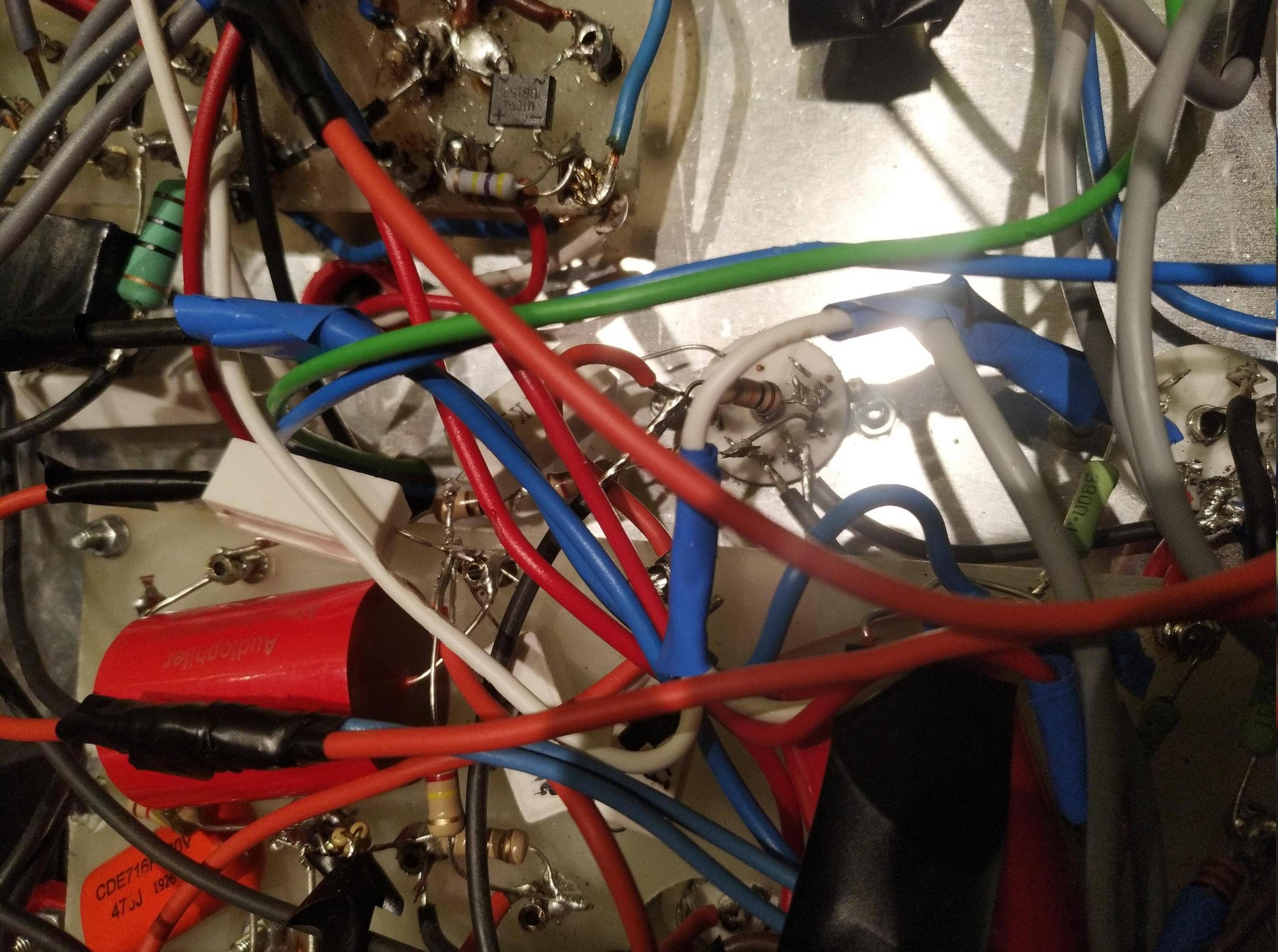 Strange ringing/oscillation in guitar tube amp Electrical Engineering