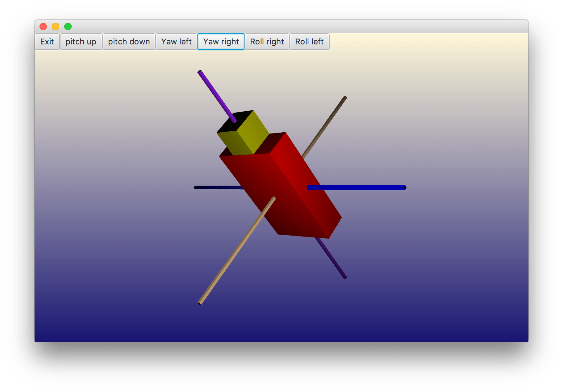 javafx How to apply yaw, pitch and roll deltas (not euler) to a node