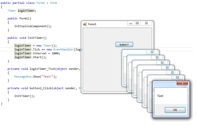 My C# Timer code does not work - Stack Overflow