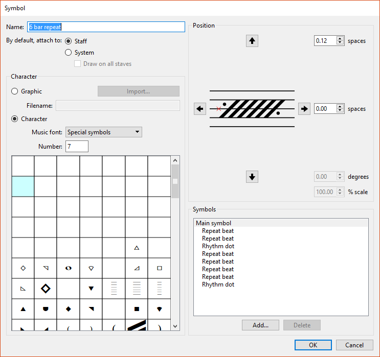 notation Creating a symbol to repeat the previous n bars in Sibelius
