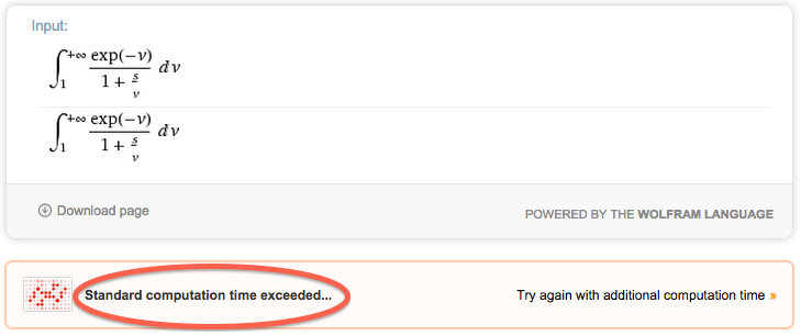 wolframalpha Wolfram alpha is able to integrate an indefinite