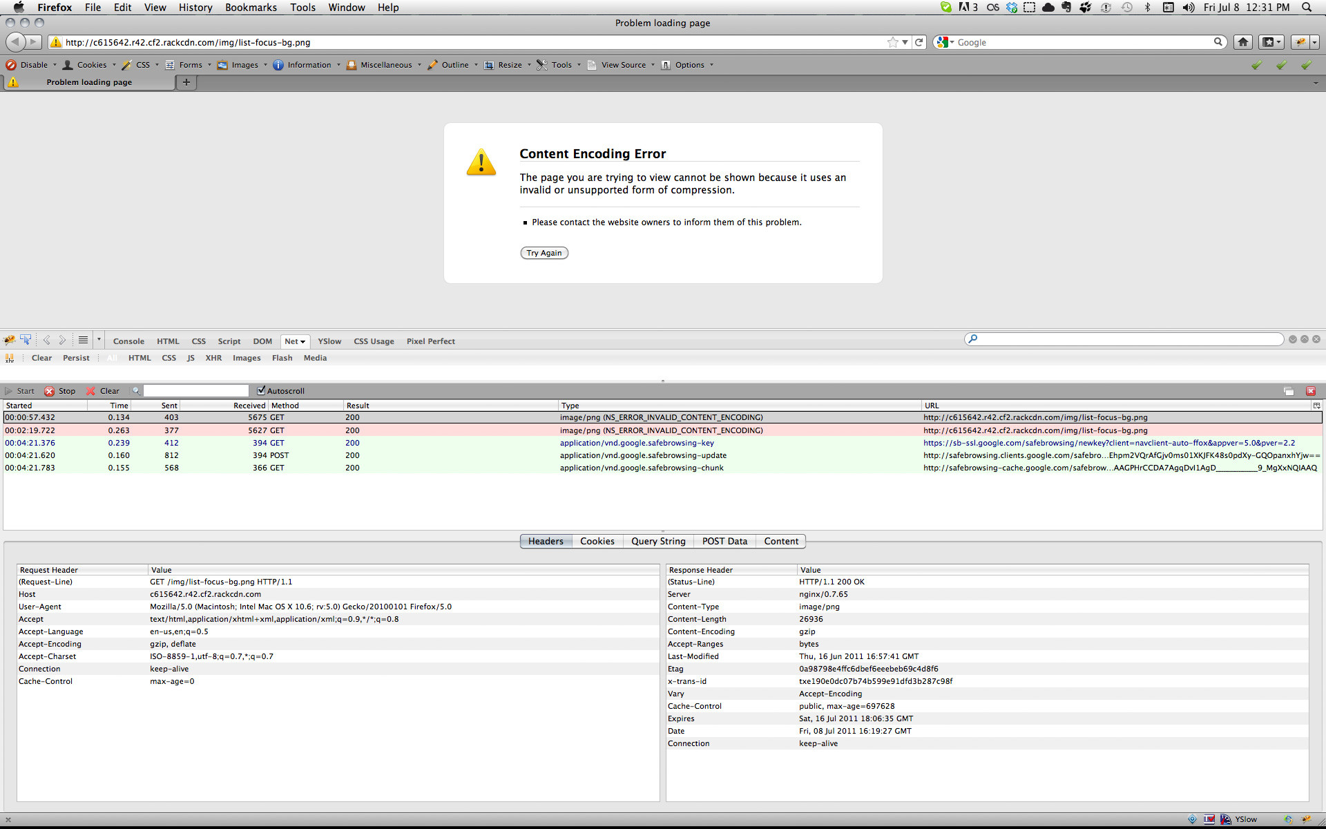 rackspace CDN png image not accessible from my machine masters