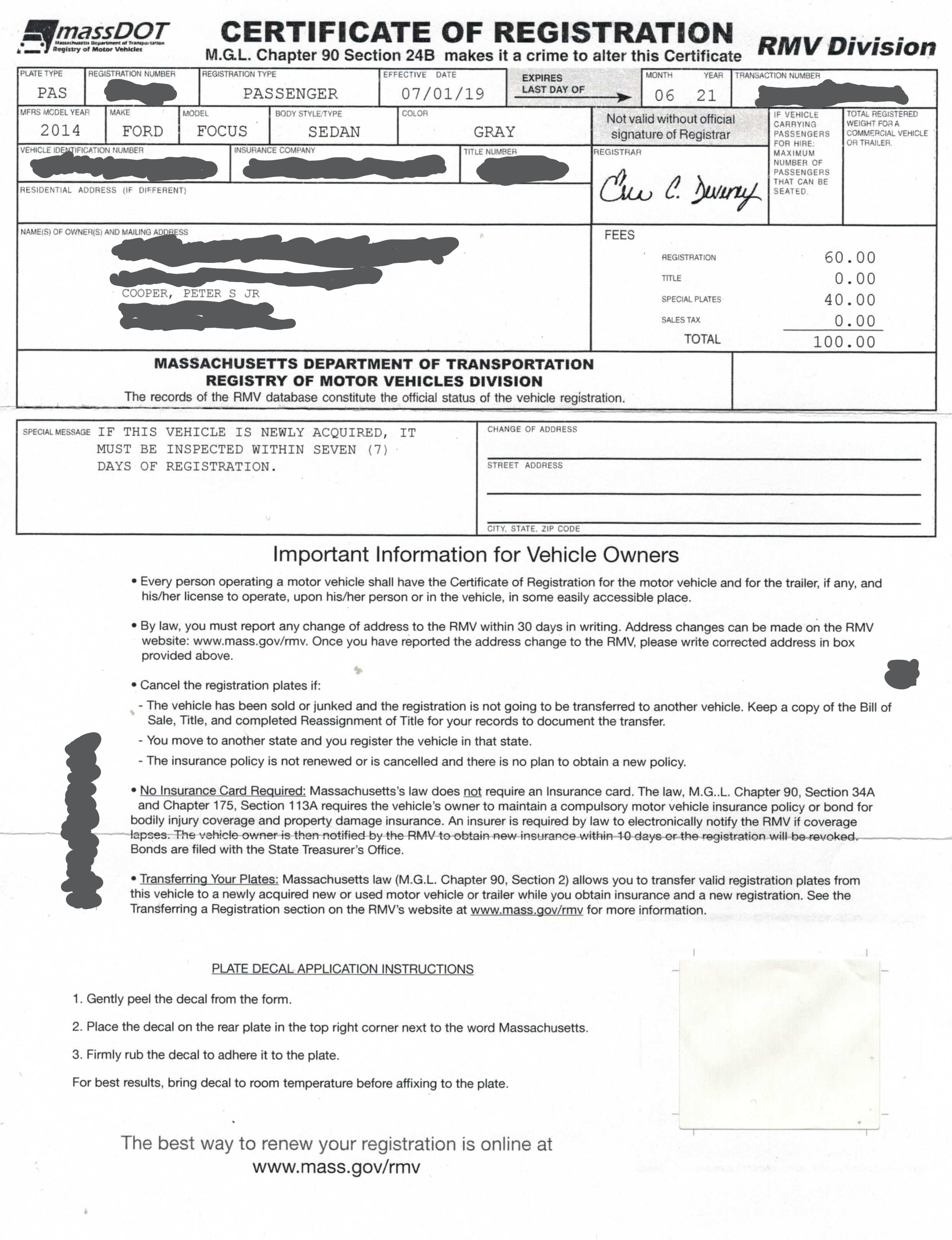 united states Is supporting a charity through specialty license