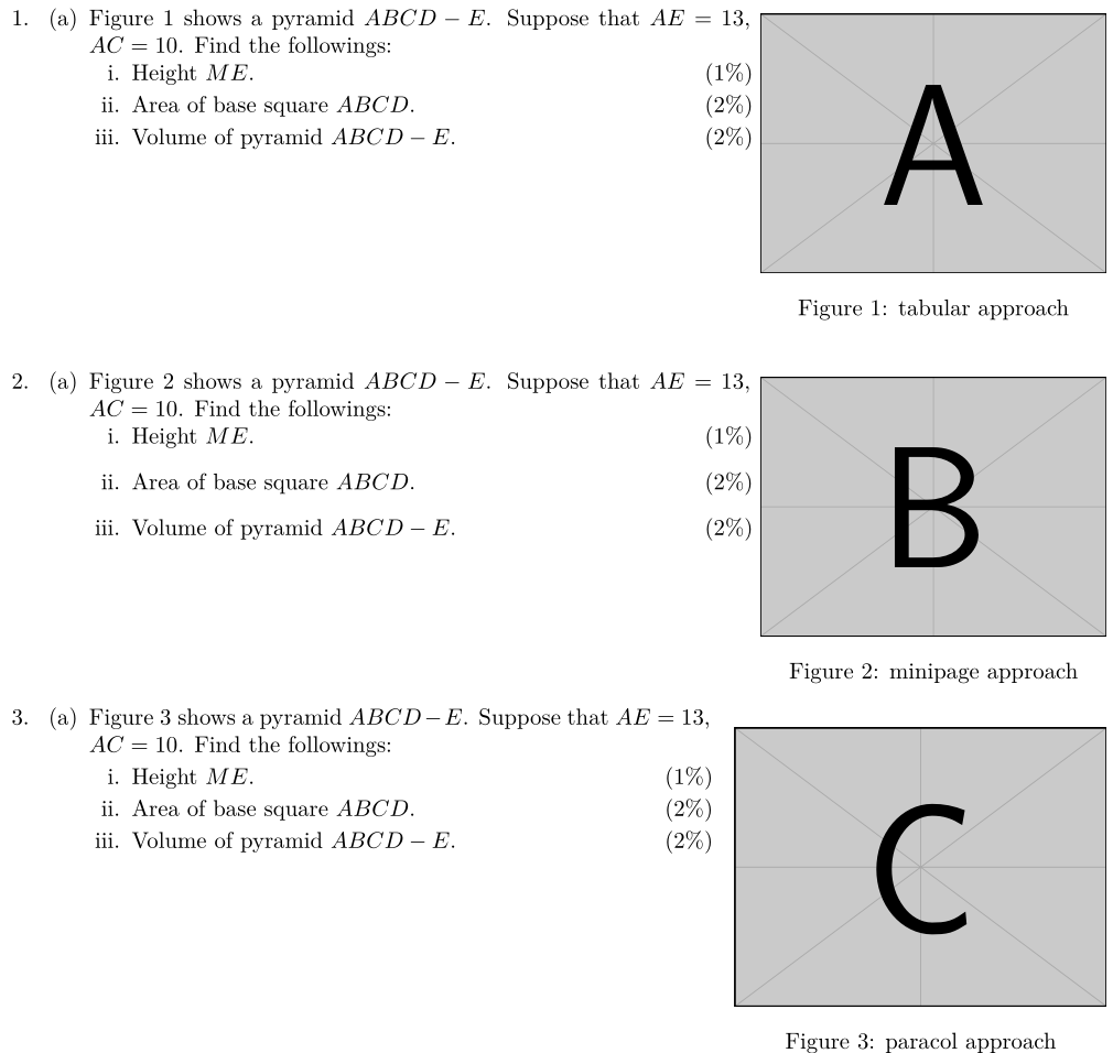 tables exam twocolumn questions TeX LaTeX Stack Exchange