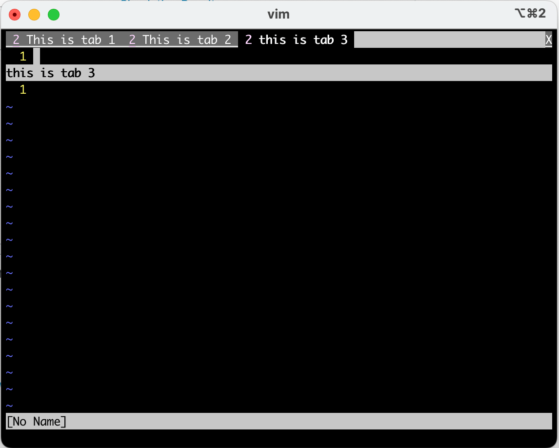 Vim change label for specific tab Super User